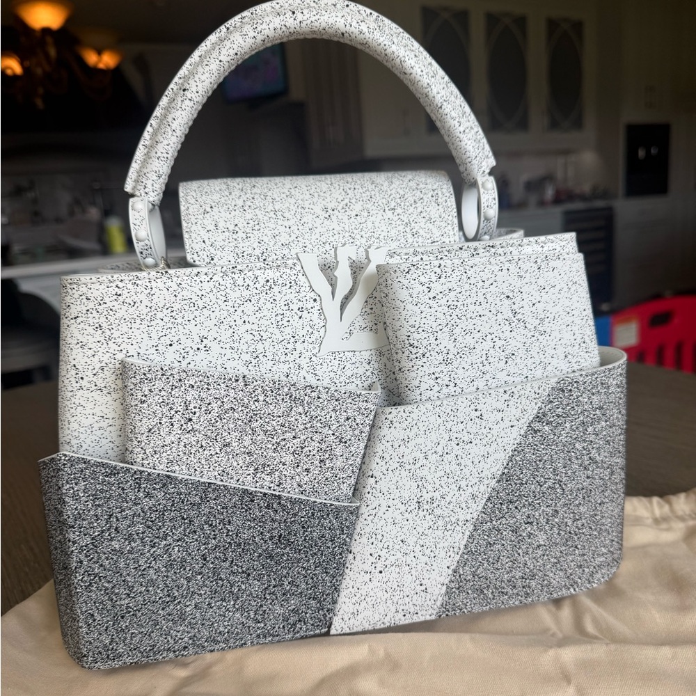Louis Vuitton LVxFG Concrete Pockets Capucine MM 16/120.  VERY VERY RARE.